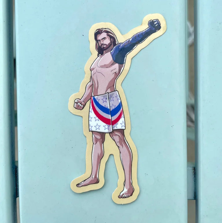 Shower Bucky Sticker