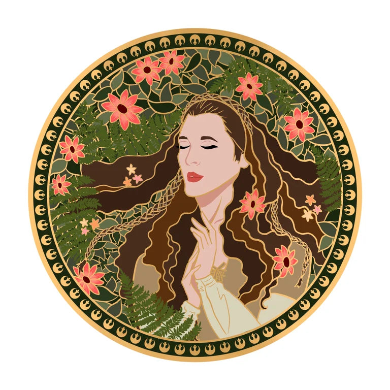 Leia In the Garden Sticker